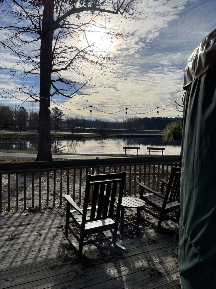 Yurt porch view