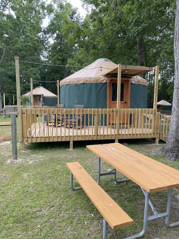 Yurt with Lights