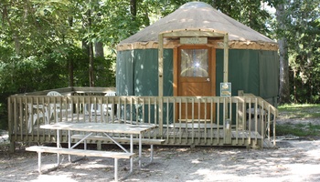 Exterior of Yurt
